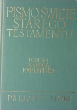 Pismo Święte Starego Testamentu, tom II - 1