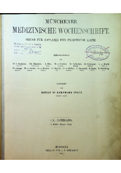 Munchener medizinische Wochenschrift Nr 1 do 26 1913 r.