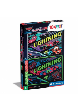Puzzle 104 Glowing Cars Glow Racers