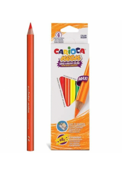 Kredki ołówkowe maxi neon 8 kolorów CARIOCA