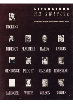 Literatura na świecie Nr 7 - 8 / 1999