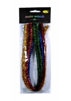Druty chenille metallic 10szt