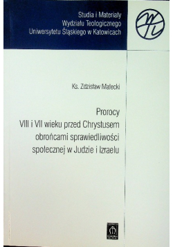 Prorocy VIII i VII wieku przed Chrystusem