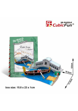 Puzzle 3D Domki świata Włochy Rialto Bridge