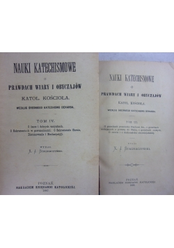 Nauki katechismowe, Tom III, IV, 1887r.