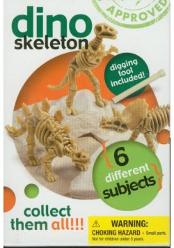 Wykopaliska szkielety dinozaurów - Velociraptor