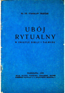 Ubój rytualny Reprint z 1935 r.