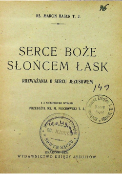 Serce Boże słońcem łask 1924 r.