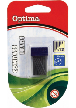 Wkłady grafitowe Optima 2 mm 12 sztuk