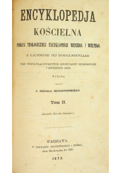 Encyklopedia kościelna Tom II 1873 r.