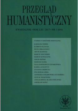 Przegląd Humanistyczny 1/2017