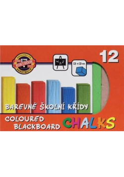Kreda kolorowa do tablic 12 sztuk