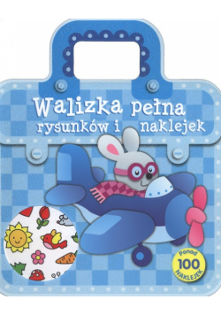 Walizka pełna rysunków i naklejek