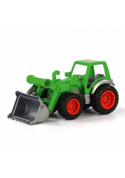Farmer-technik traktor ładowarka w siatce