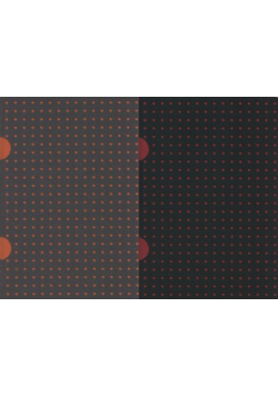 Notes B7 Paper-oh Cahier Circulo Black on Red / Grey on Orange
