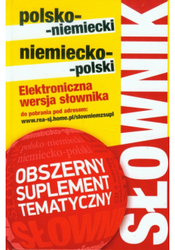 Słownik polsko-niemiecki niemiecko-polski z suplementem bez CD