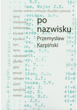 Karpiński Przemysław - Po nazwisku