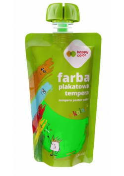 Farba tempera 100ml neon zielona HAPPY COLOR