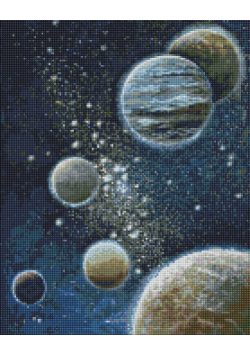 Diamentowa mozaika - Niezbadany kosmos 40x50cm