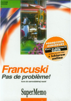 Francuski Pas de probleme Poziom średni CD