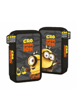 Piórnik podwójny z wyposażeniem Minionki Jaskiniowcy