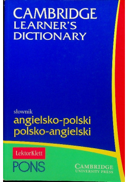 Cambridge Learners Dictionary Słownik angielsko polski polsko angielski