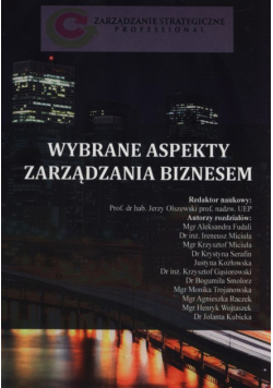 Wybrane aspekty zarządzania biznesem