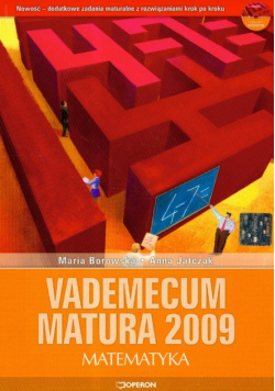 Vademecum Matura 2009 z płytą CD matematyka