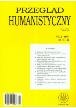 Przegląd humanistyczny 2/2008