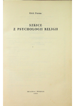 Szkice z psychologii religii
