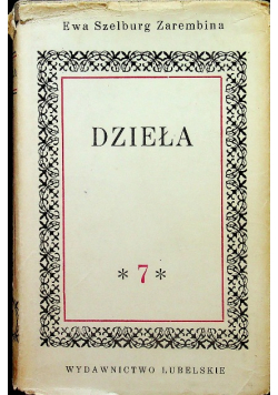 Szelburg Zarembina Dzieła Tom 7