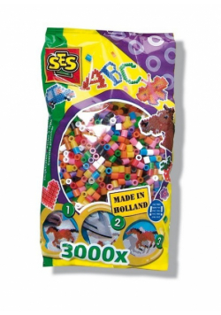 Koraliki do prasowanek 3000 sztuk kolory podstawowe