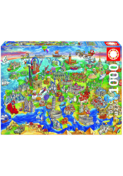 Puzzle Europejski świat 1000