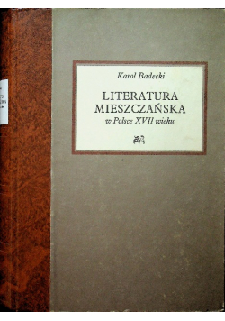 Literatura mieszczańska w Polsce XVII wieku