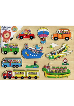 Puzzle drewniane układanka do nauki liczenia