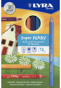 Lyra Kredki Super Ferby lakierowane 12 sztuk