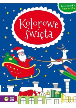 Kolorowe święta. Kolorowanka harmonijka.