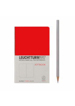 Notatnik Pocket Leuchtturm1917 gładki czerwony 343073