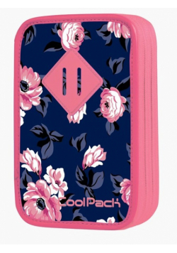 Piórnik dwukomorowy z wyposażeniem CoolPack Jumper Rose Garden