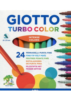 Giotto Flamastry Turbo Color 24 sztuki