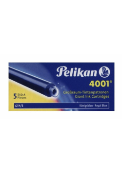 Naboje długie Pelikan 4001 GTP/5 niebieskie 5 sztuk