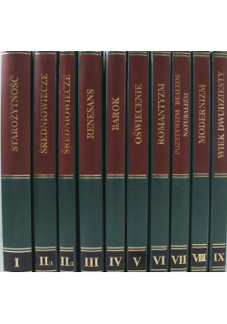 Historia literatury światowej 10 tomów