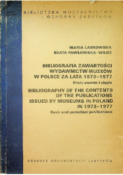 Bibliografia zawartości wydawnictw muzeów w polsce