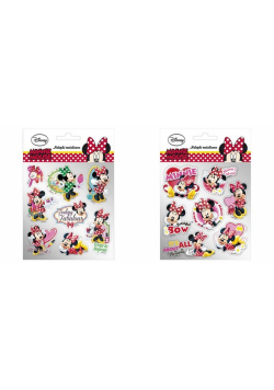 Nalepki metaliczne Minnie 25 sztuk mix