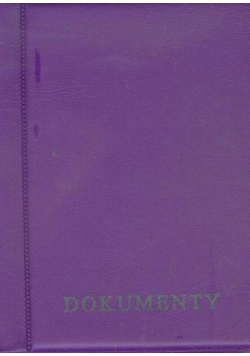 Okładka na dokumenty fioletowa