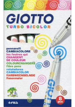 Giotto Flamastry Turbo Bicolor 8 kolorów