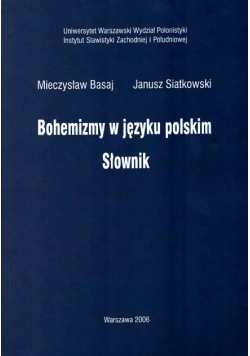 Bohemizmy w języku polskim Słownik