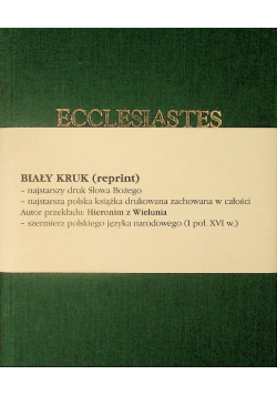 Ecclesiastes Księgi Salomonowe