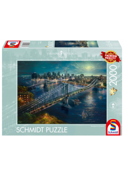 Puzzle 2000 PQ Światło księżyca nad Manhattanem Nowy Jork 112733