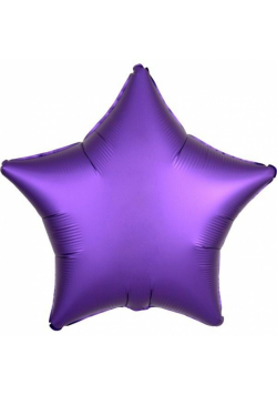 Balon foliowy Lustre fioletowy gwiazda 48cm